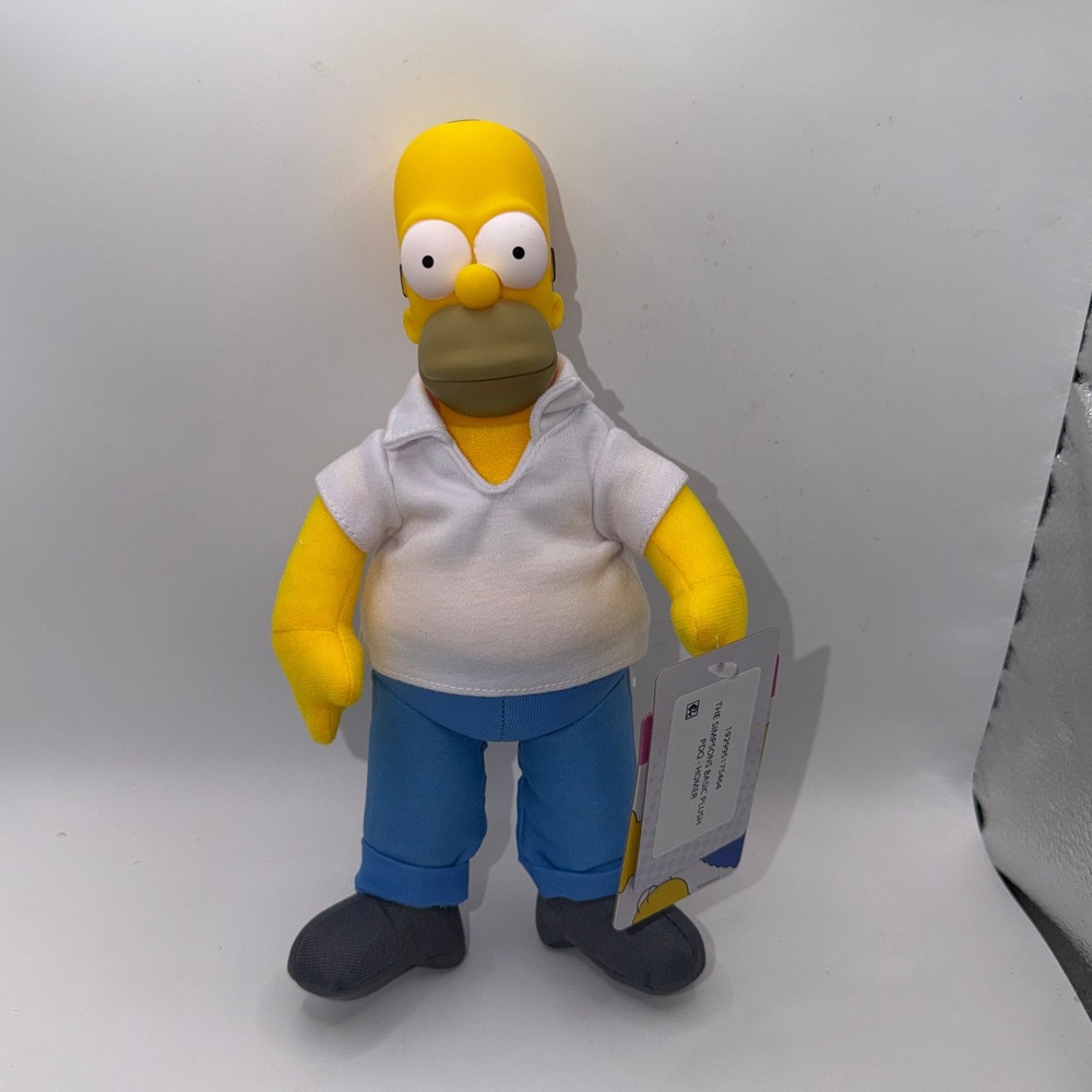 The Simpsons Jakks Pacific Plush Set Homer Bart Lisa Cartoon Collectible 90s Toy - Picture 2 of 11
